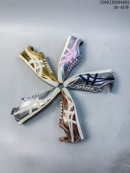 Onitsuka Tiger Mexico Metallic Low-Top Sneakers