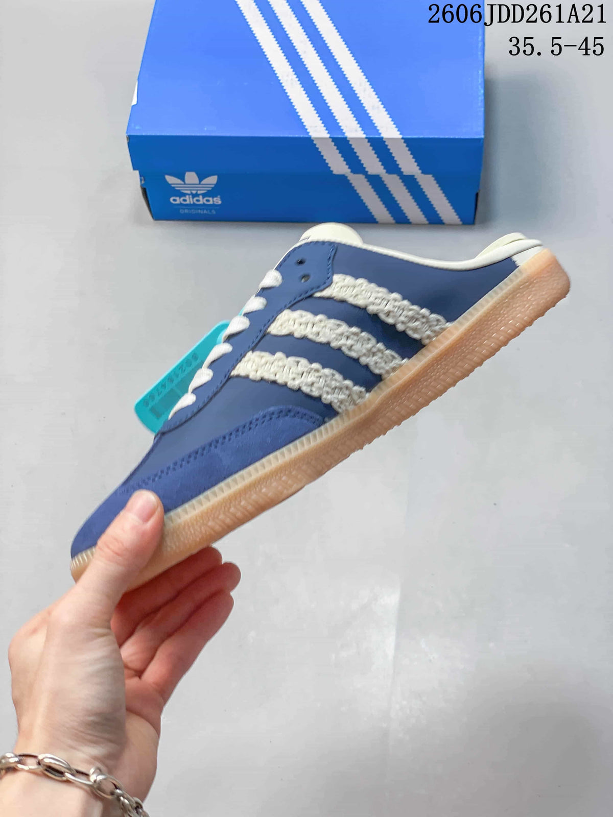adidas Samba Mule Sneakers Blue and Cream JDD261A21