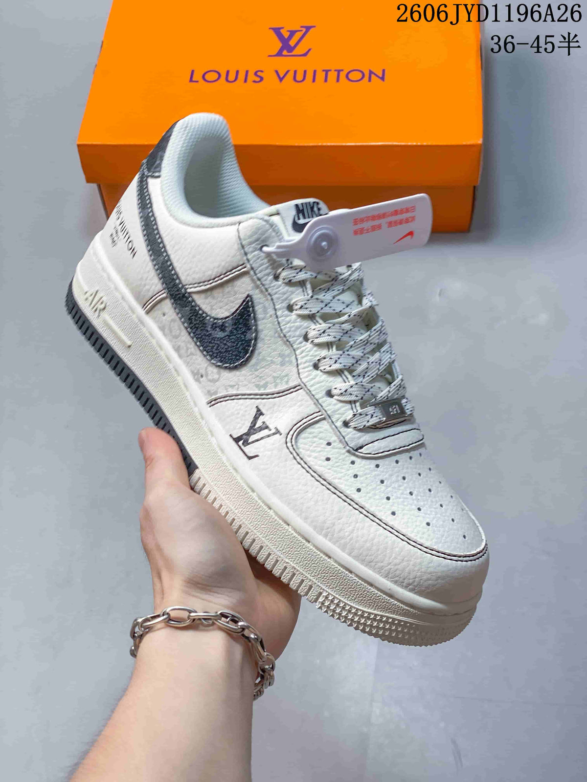 Nike Air Force 1 Low Monogram Print Sneakers