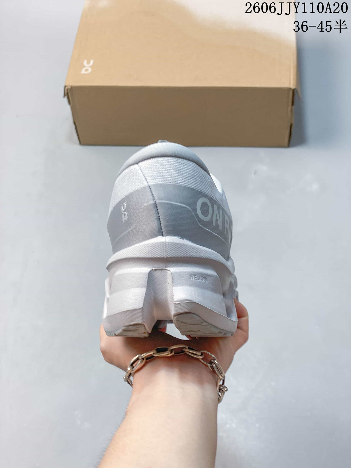 On Cloudmonster 3 White Low-Top Running Shoes