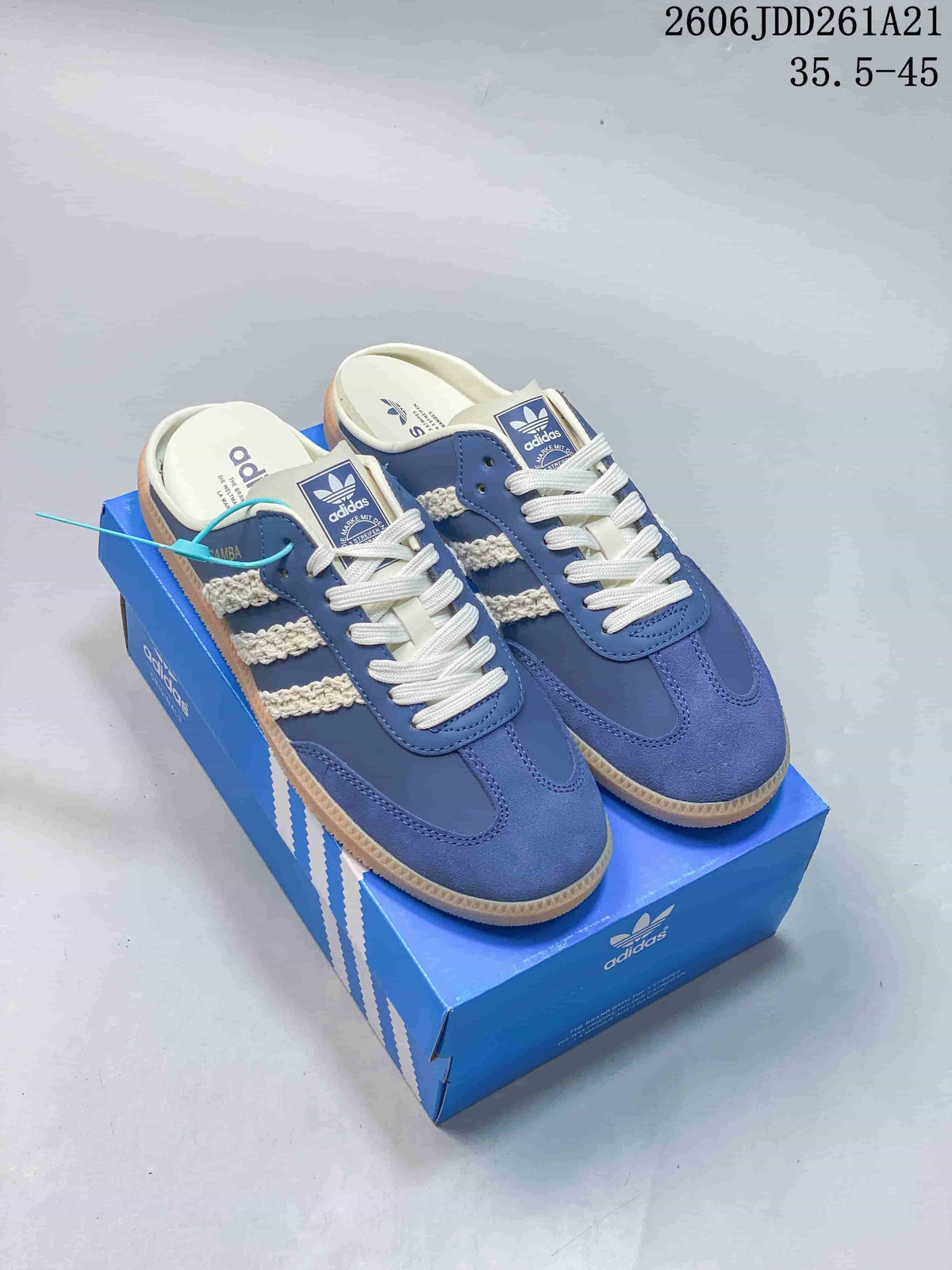 adidas Samba Mule Sneakers Blue and Cream JDD261A21