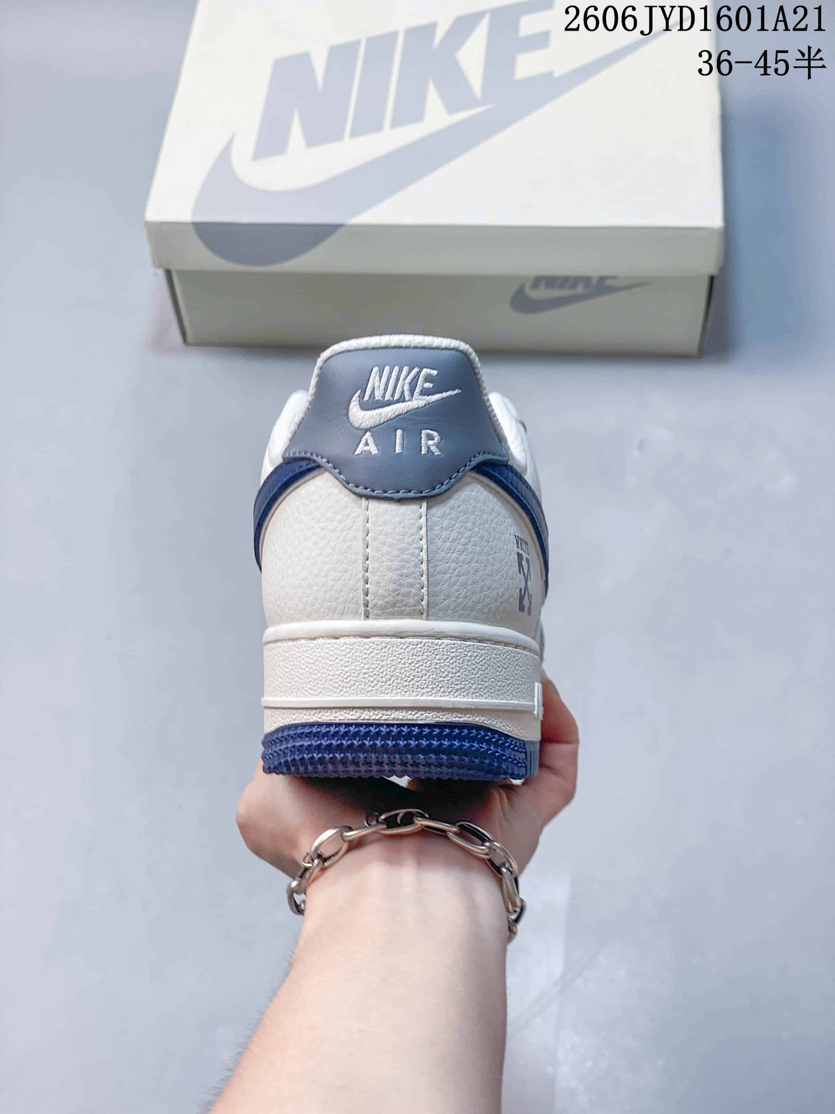 Nike Air Force 1 ’07 Low White and Blue Sneakers