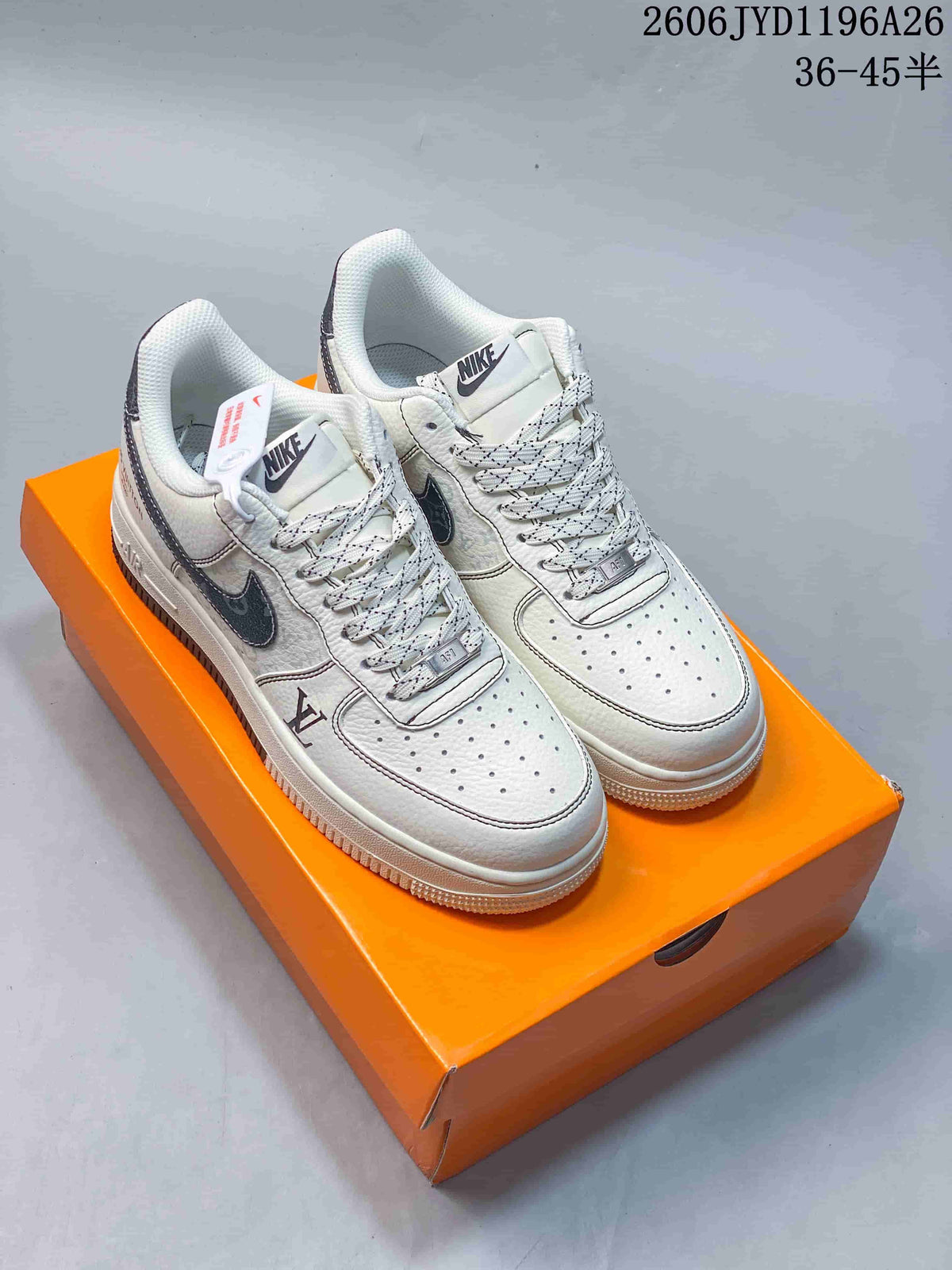 Nike Air Force 1 Low Monogram Print Sneakers