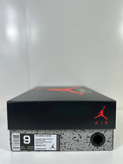 Jordan Air Jordan 4 Retro Black Blue Orange Sneakers