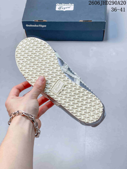 Onitsuka Tiger Mexico 66 TGRS Silver Mary Jane Shoes