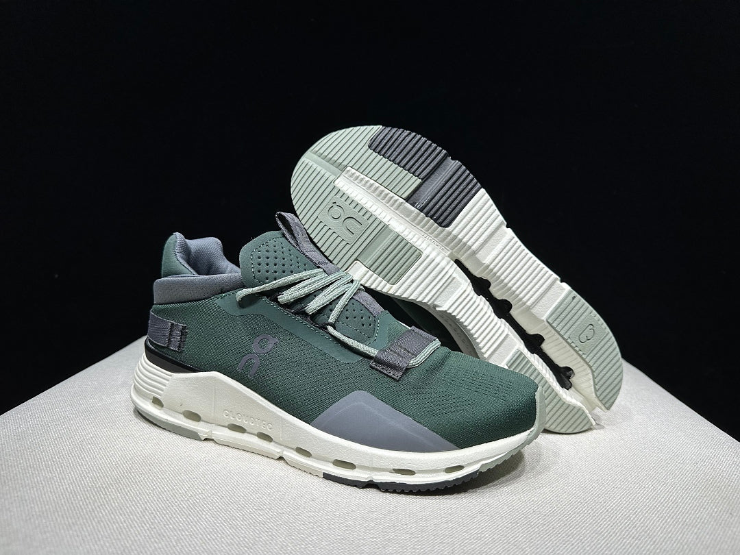 On Cloudnova 2 Sneakers in Deep Green