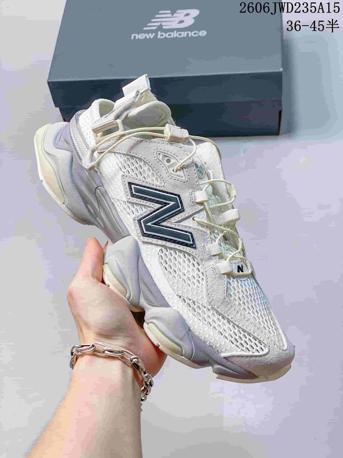 New Balance 9060 Sneakers in White and Gray