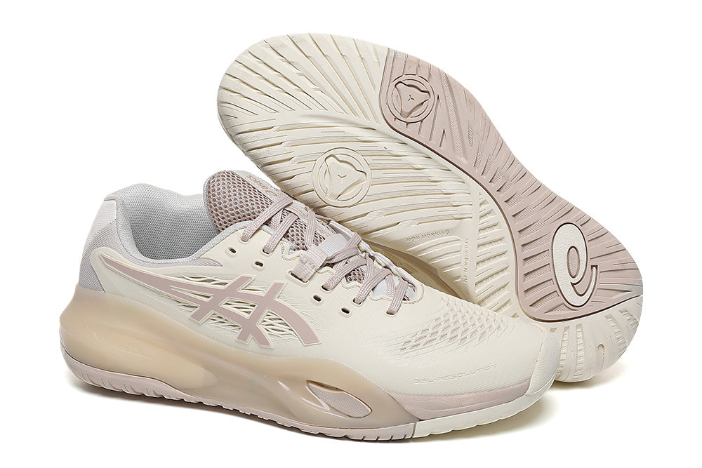 ASICS GEL-RESOLUTION Tennis Shoes Cream Pink