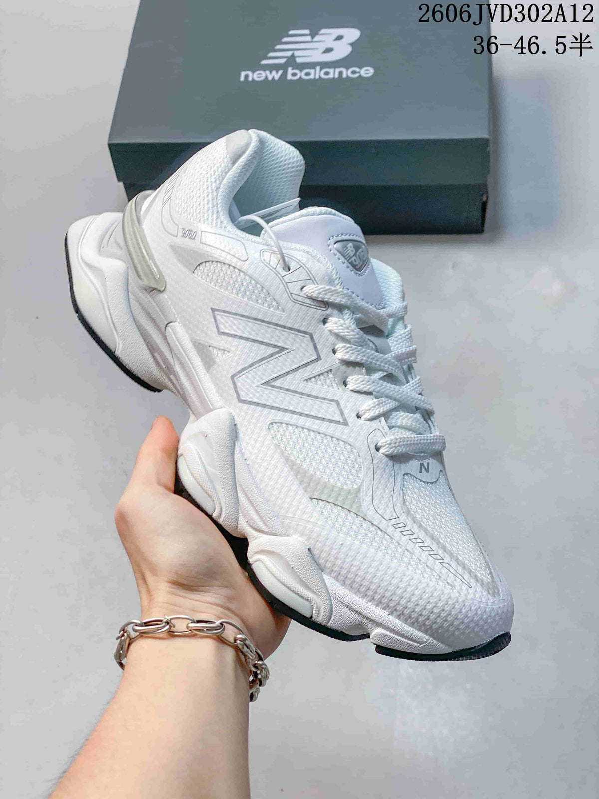 New Balance 9060 White Lifestyle Sneakers