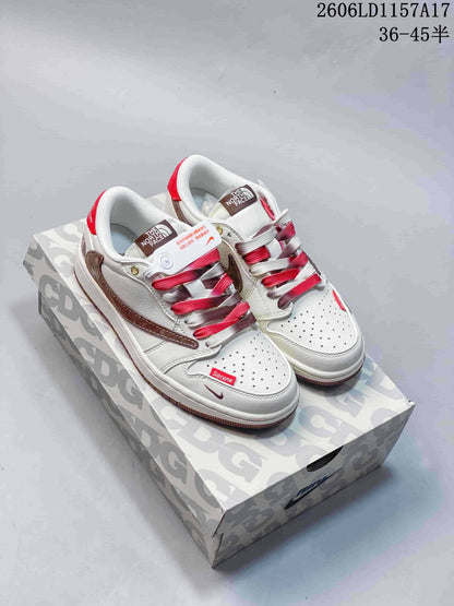 Jordan Air Jordan 1 Low White Multicolor Graphic Sneakers