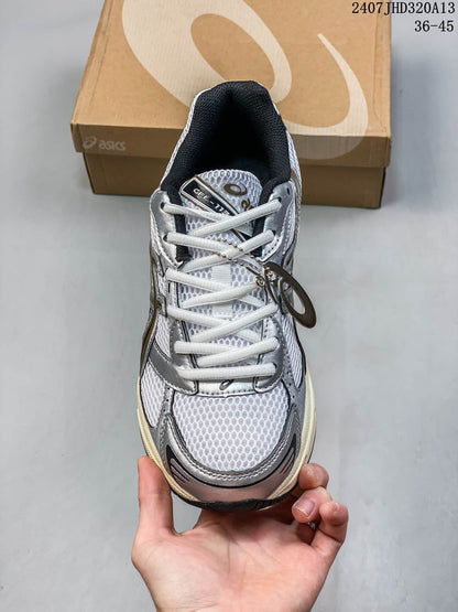 ASICS GEL-1130 Silver Retro Running Sneakers 07JHD320A13