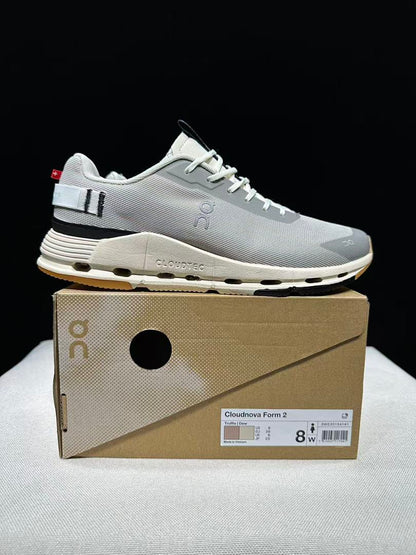 On Cloudnova Form 2 Sneakers in Gray and Gum