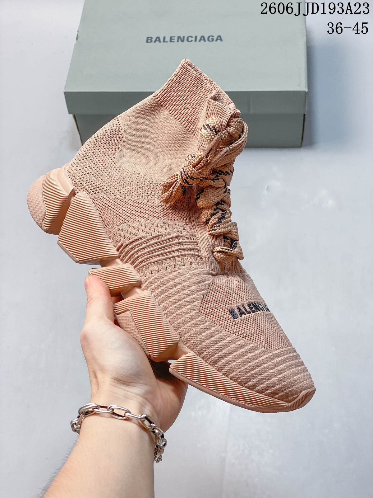 Balenciaga Sock Sneakers with Segmented Sole