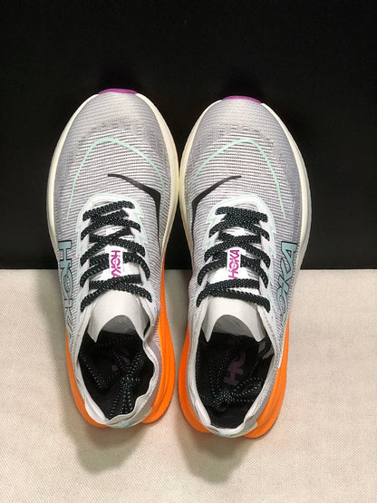HOKA Mach X 2 Running Shoes in Gray and Orange