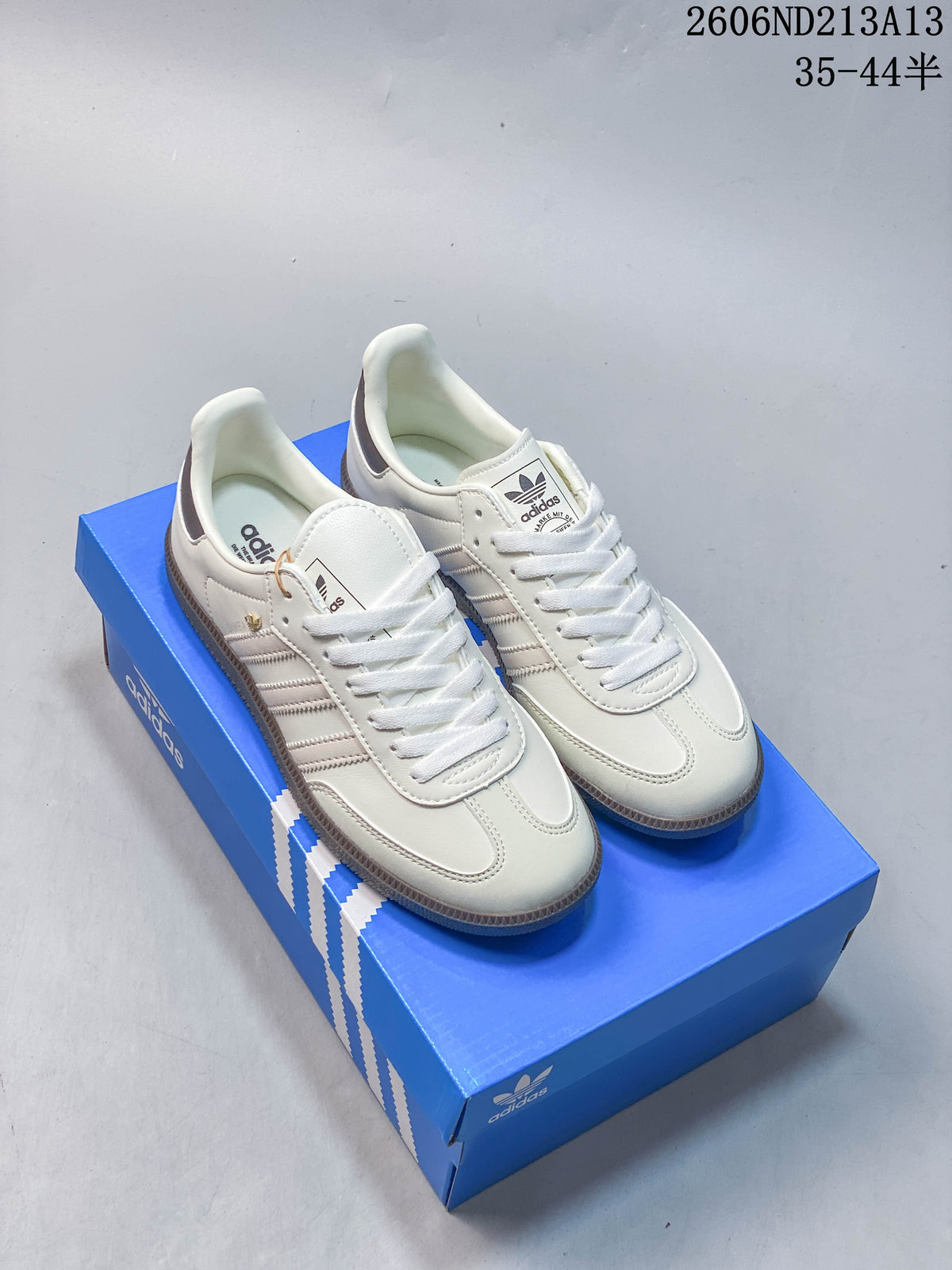 adidas Originals Samba OG Low-Top Sneakers, White and Grey