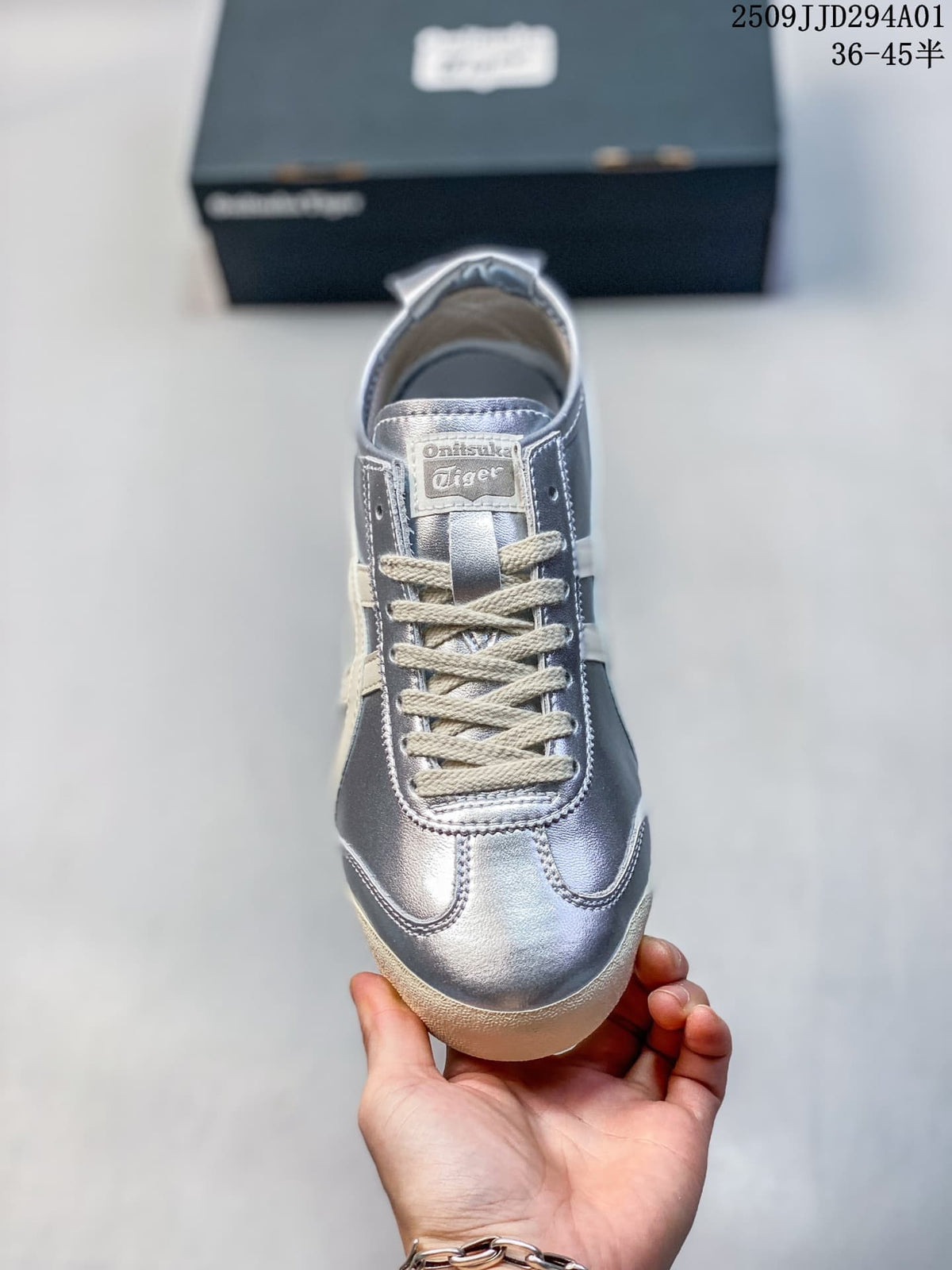 Onitsuka Tiger Mexico Silver Retro Sneakers 2509JJD294A01
