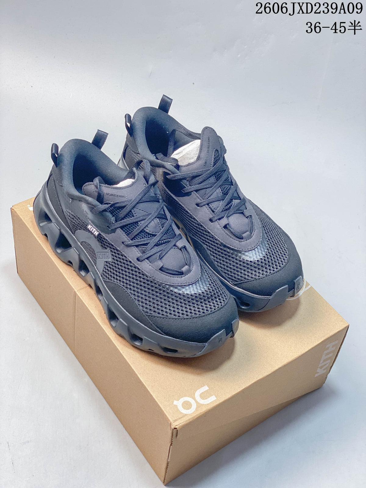 On CloudSwift K-Tech 2 Running Shoes, Charcoal