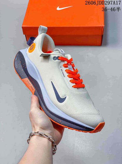 Nike InfinityRN 4 GORE-TEX Running Shoes, Gray and Orange
