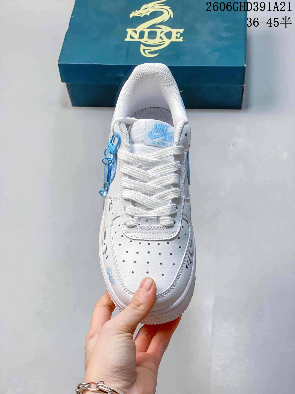 Nike Air Force 1 Low New Year White Blue Sneakers