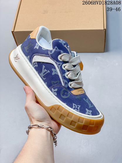 Louis Vuitton Low-Top Sneakers with Chunky Gum Sole