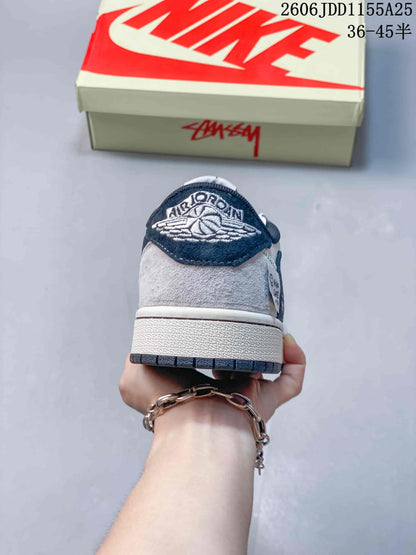 Jordan 1 Low OG SP Sneakers in White and Navy