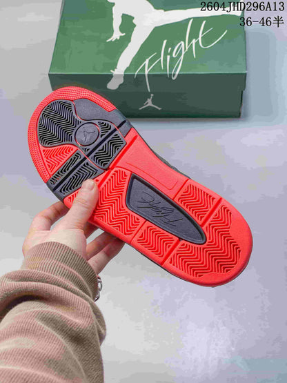 Jordan Flight Court Shoes in Navy and Red