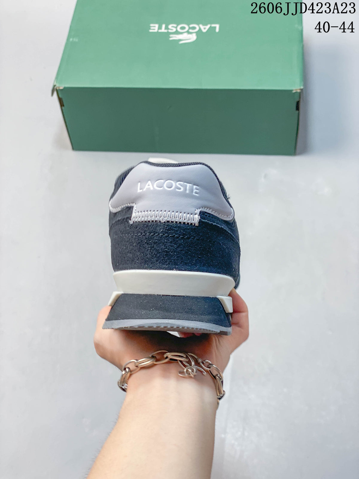 Lacoste Men's Navy Blue Lace-Up Casual Sneakers 06JJD423A23