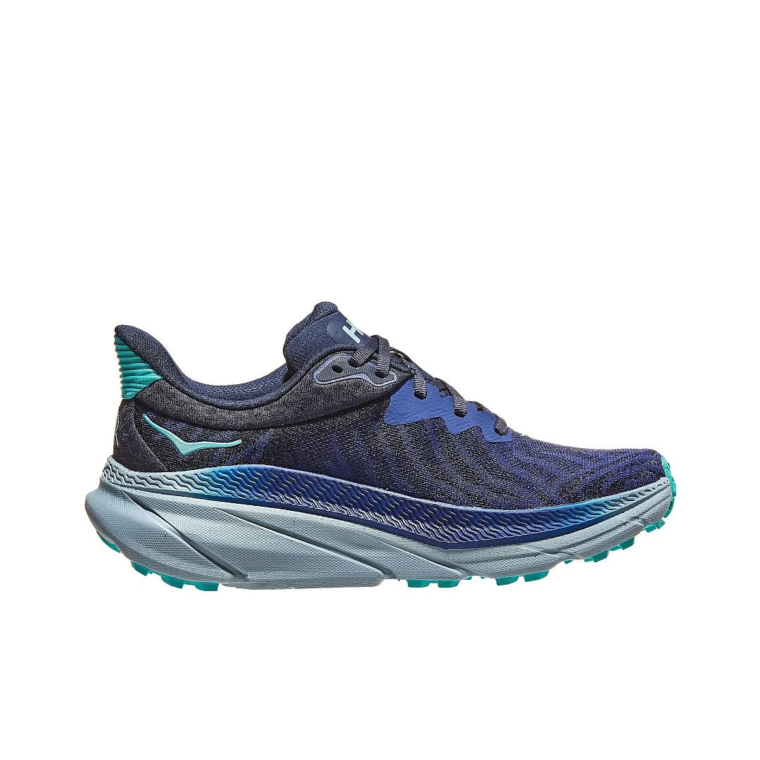HOKA Challenger 7 Trail Running Shoes, Navy and Teal