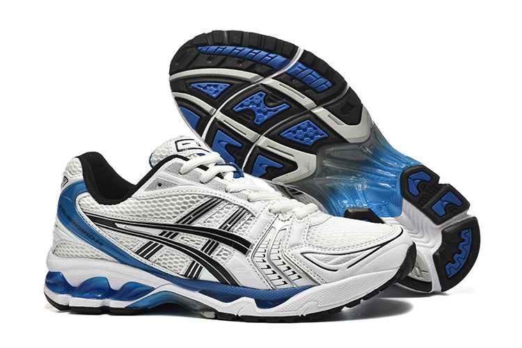 ASICS GEL White and Blue Running Sneakers