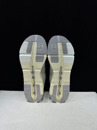 On Cloudnova Form 2 Sneakers, Gray and Cream