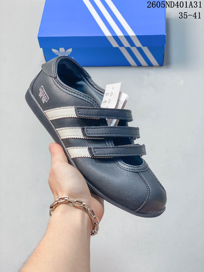 adidas Samba Vegan OG Low-Top Sneakers with Hook-and-Loop Straps