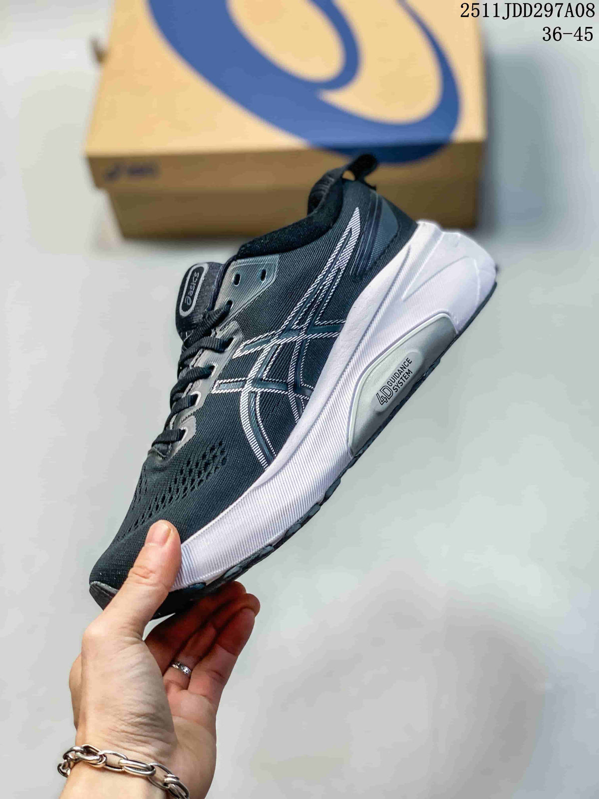 ASICS Running Shoes in Dark Gray and White