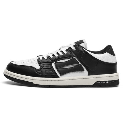 Aiviri Black and White Low-Top Sneakers FS003-004