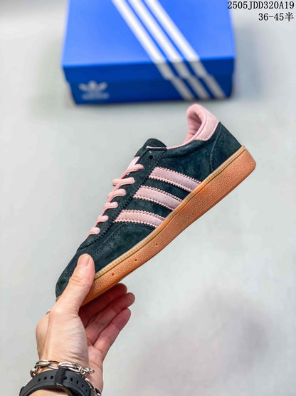 adidas Originals Gazelle Indoor Sneakers, Black and Pink