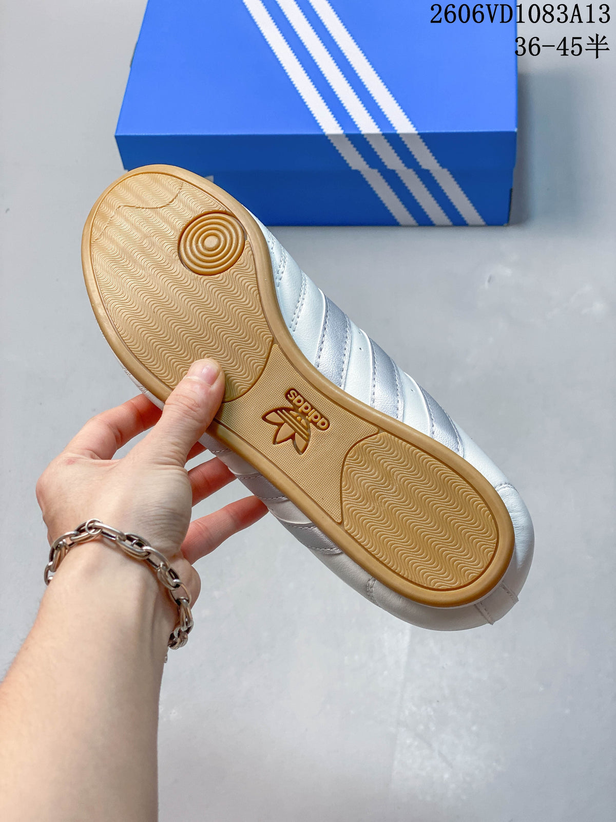 adidas Originals Taekwondo Sneakers, White and Silver