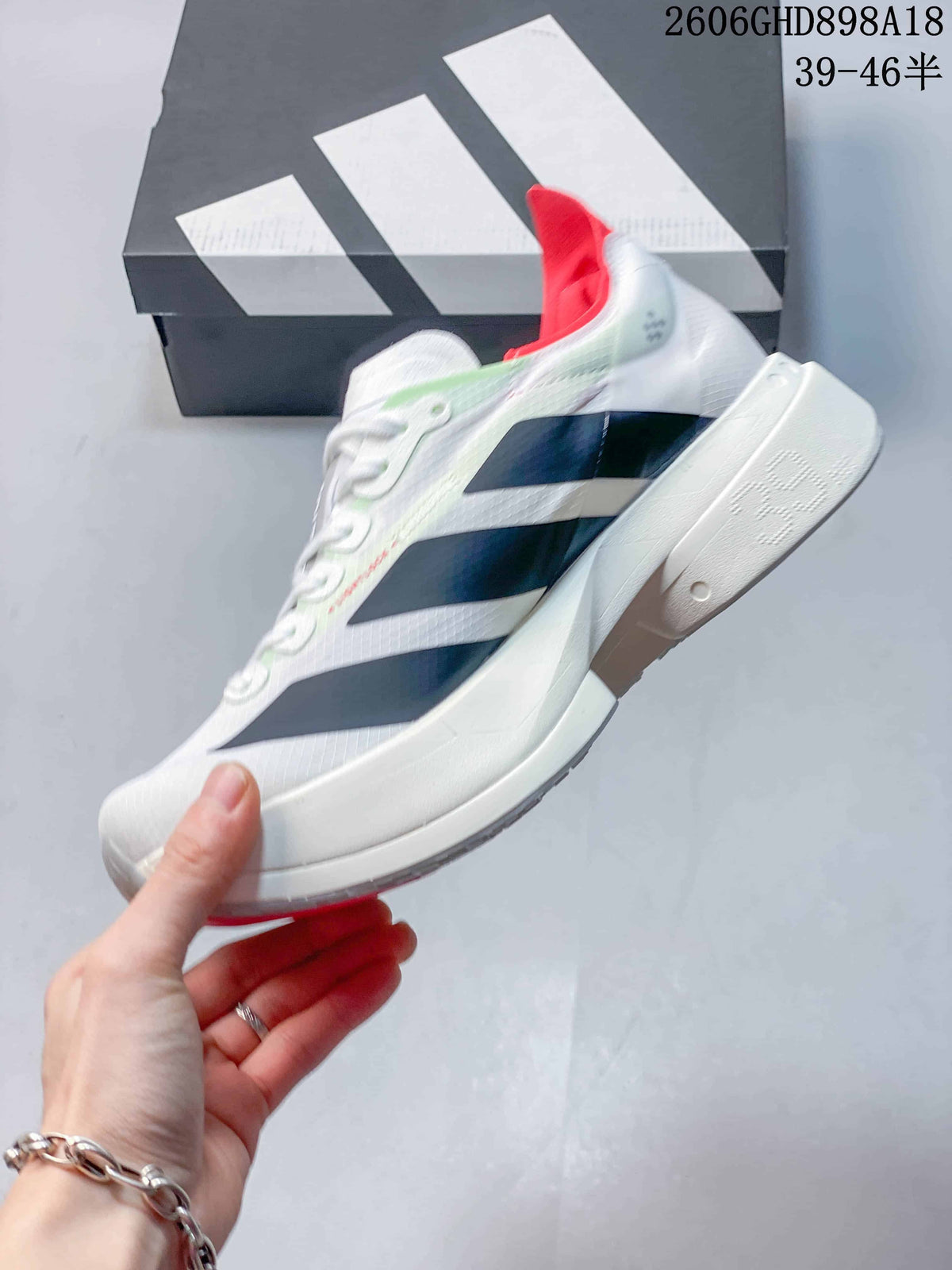 Adidas Adizero Adios Pro 4 Running Shoes, White