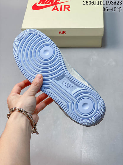 Nike Air Force 1 Icy Blue Ghost Graphic Sneakers
