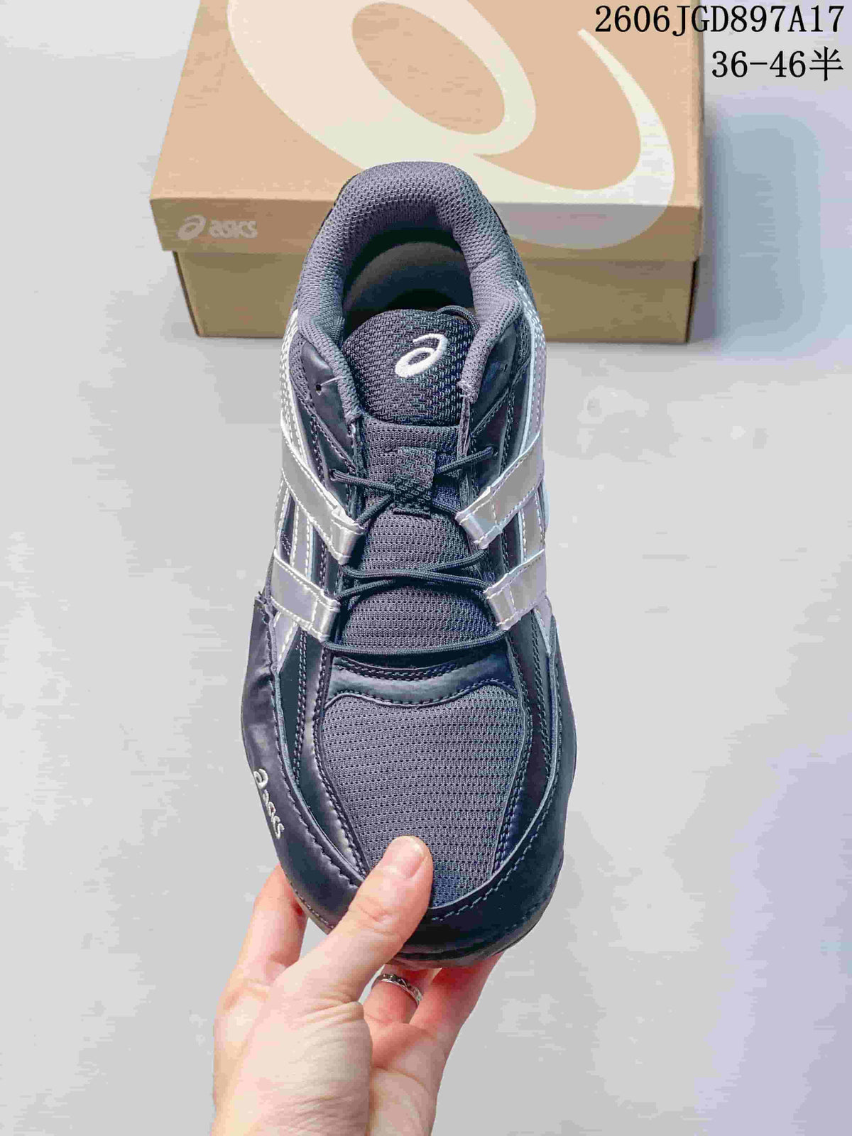 ASICS Hypersync Low-Top Sneakers in Navy and Silver