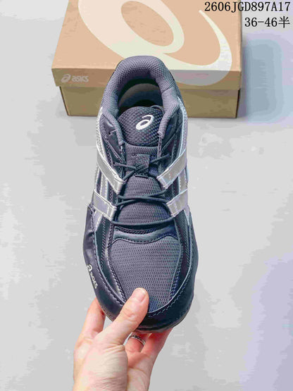 ASICS Hypersync Low-Top Sneakers in Navy and Silver
