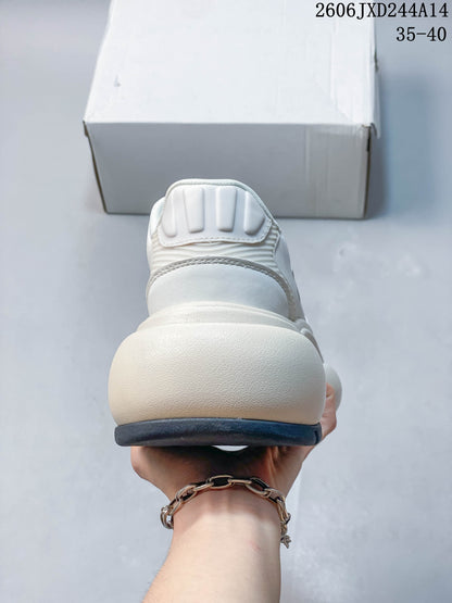 SMFK White Retro Casual Sneakers for Women 06JXD244A14_003