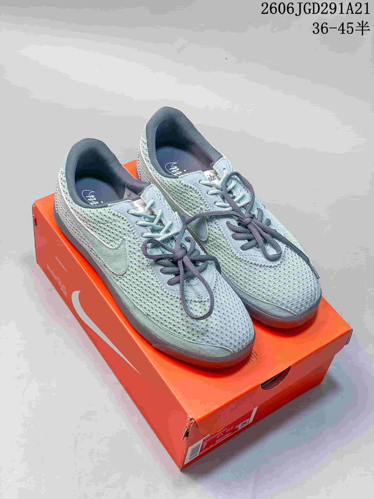 Nike Astrograbber Leather Low-Top Sneakers in Light Blue
