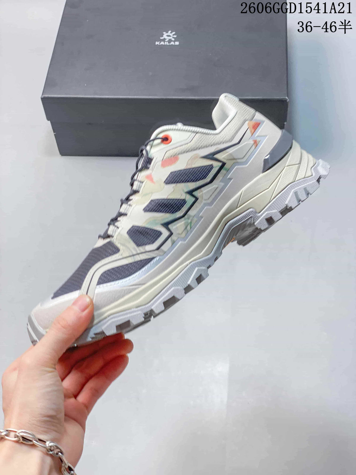 Kailas FLT Trail Running Shoes, Off-White and Gray, 2606GGD1541A21