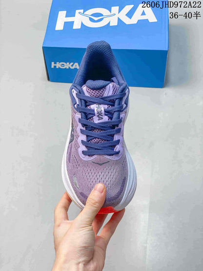 HOKA Bondi 9 Running Shoes, Lavender and Blue, 1162012