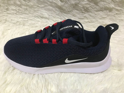 Nike Lunar 5 Sneakers in Navy, Red and White
