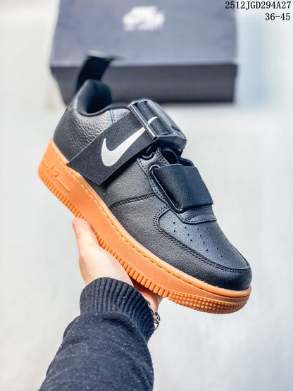 Nike Air Force 1 Utility BHM QS Low-Top Sneakers Black Orange