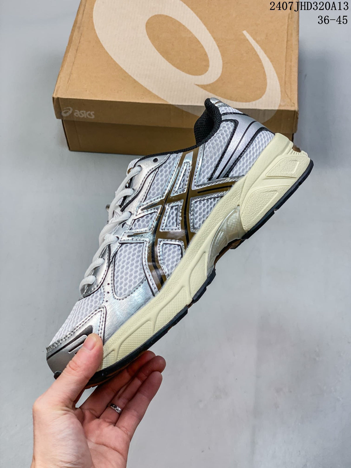 ASICS GEL-1130 Silver Retro Running Sneakers 07JHD320A13