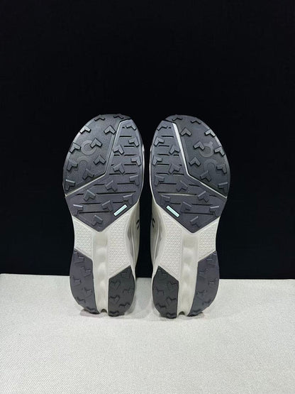 On Cloudsurfer Trail 2 Shoes in Gray and White