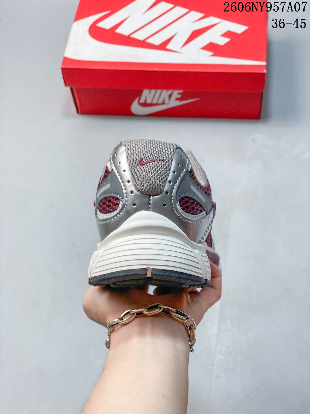 Nike V5 RNR Sneakers in Burgundy and Silver