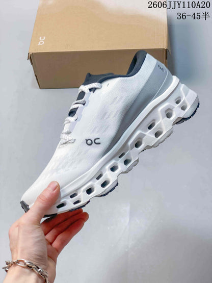 On Cloudmonster 3 White Running Shoes