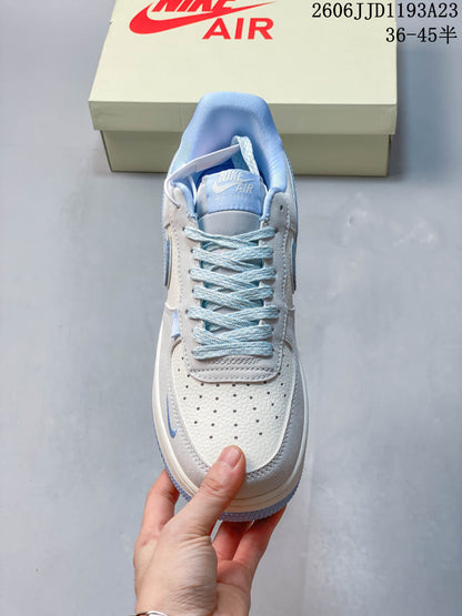 Nike Air Force 1 Icy Blue Ghost Graphic Sneakers